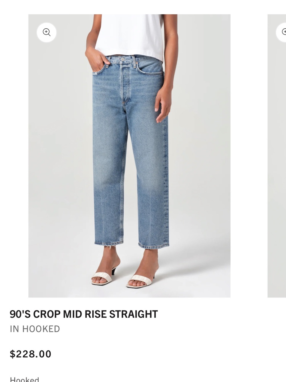 AGOLDE 90’s Crop Mid Rise 24